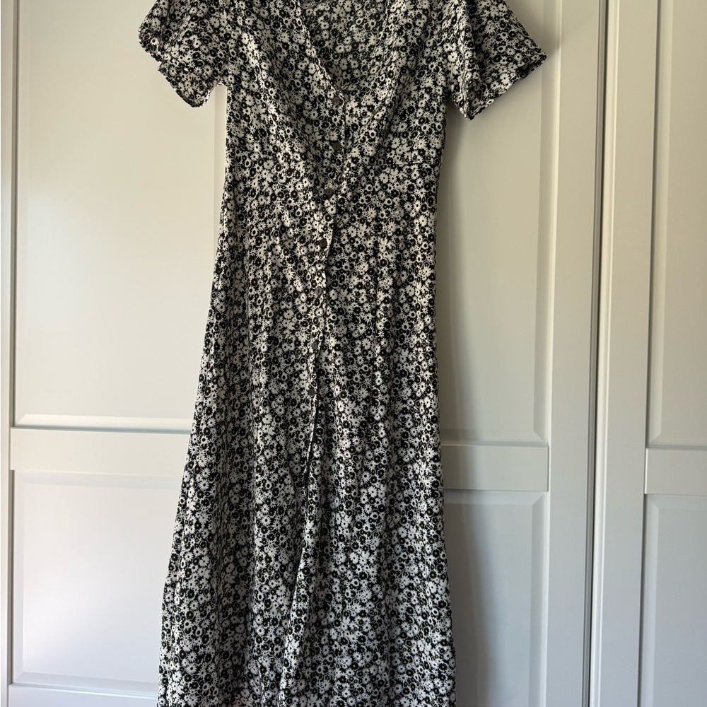 Levi's Black and White Floral Maxi Dress